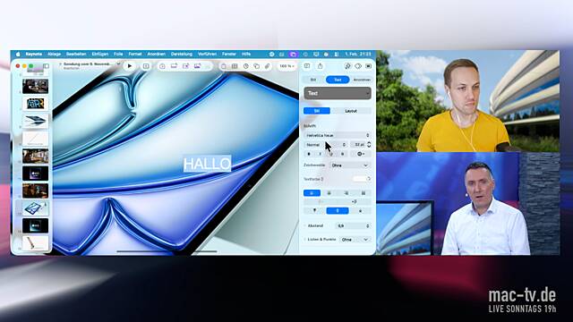 Live-Sendung vom 01.02.2026